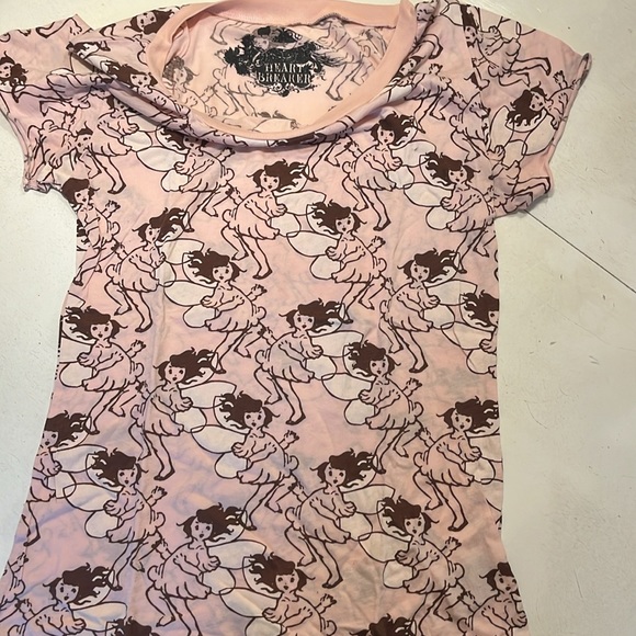 Small pink tee with fairy - Picture 3 of 4